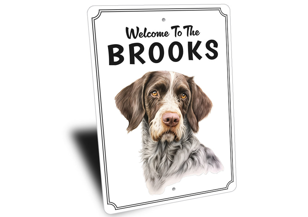 German Wirehaired Pointer Welcome To Custom Sign