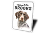 German Wirehaired Pointer Welcome To Custom Sign