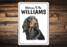 Gordon Setter Welcome To Personalized Sign