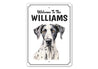 Great Dane Welcome To Personalized Sign