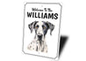 Great Dane Welcome To Personalized Sign