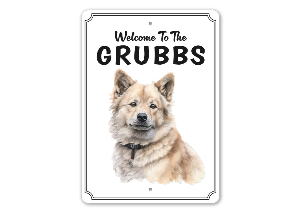 Greenland Dog Welcome To Personalized Sign