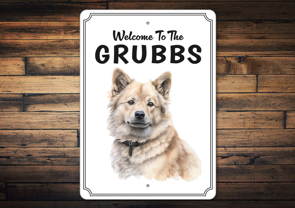 Greenland Dog Welcome To Personalized Sign