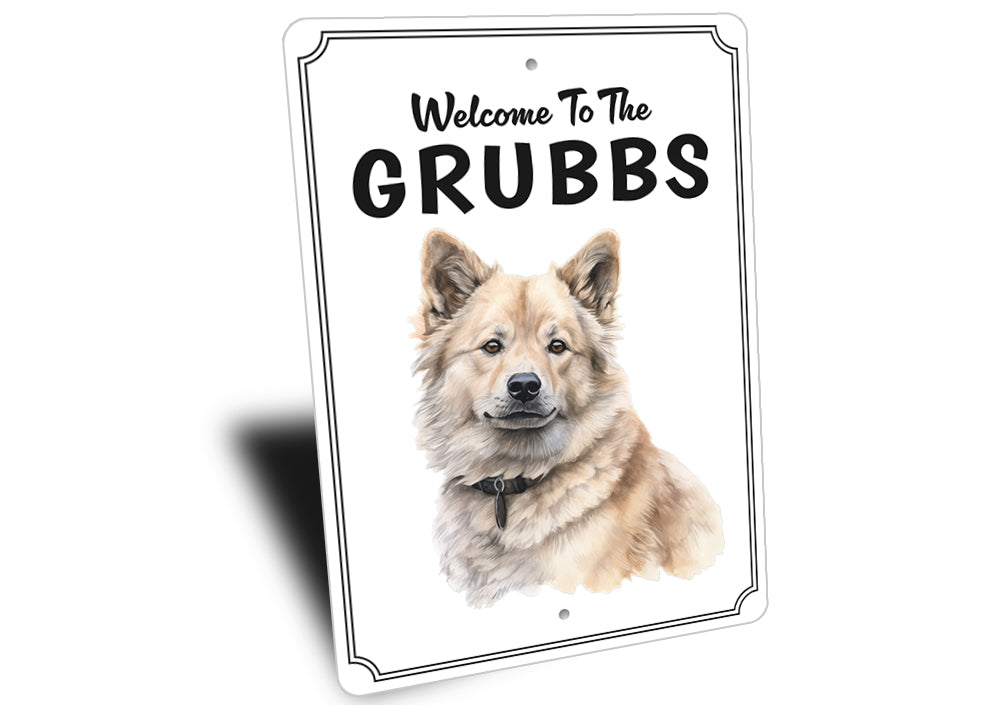 Greenland Dog Welcome To Personalized Sign
