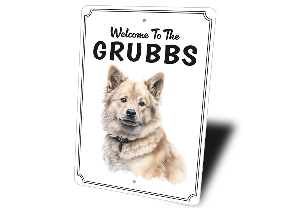 Greenland Dog Welcome To Personalized Sign