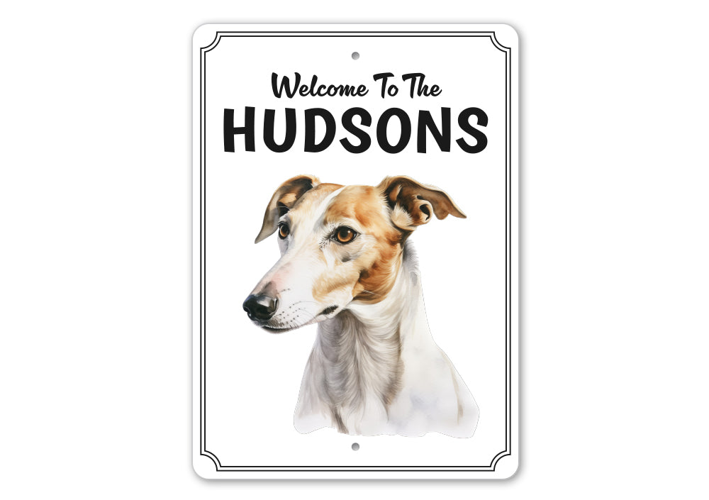 Greyhound Welcome To Personalized Sign