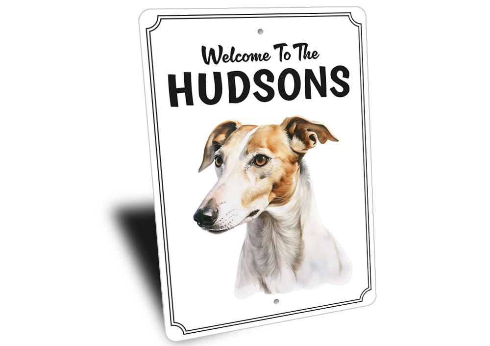 Greyhound Welcome To Personalized Sign