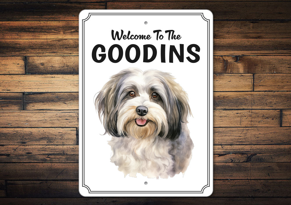 Havanese Welcome To Personalized Sign