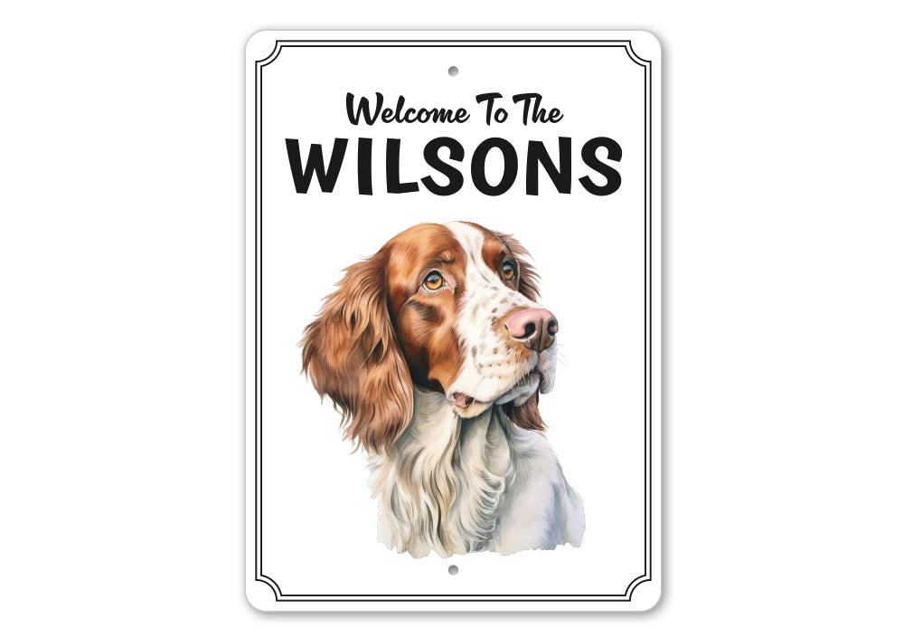 Irish Red And White Setter Welcome To Custom Sign