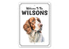 Irish Red And White Setter Welcome To Custom Sign