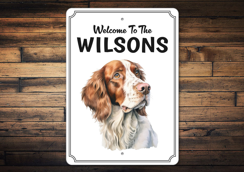 Irish Red And White Setter Welcome To Custom Sign