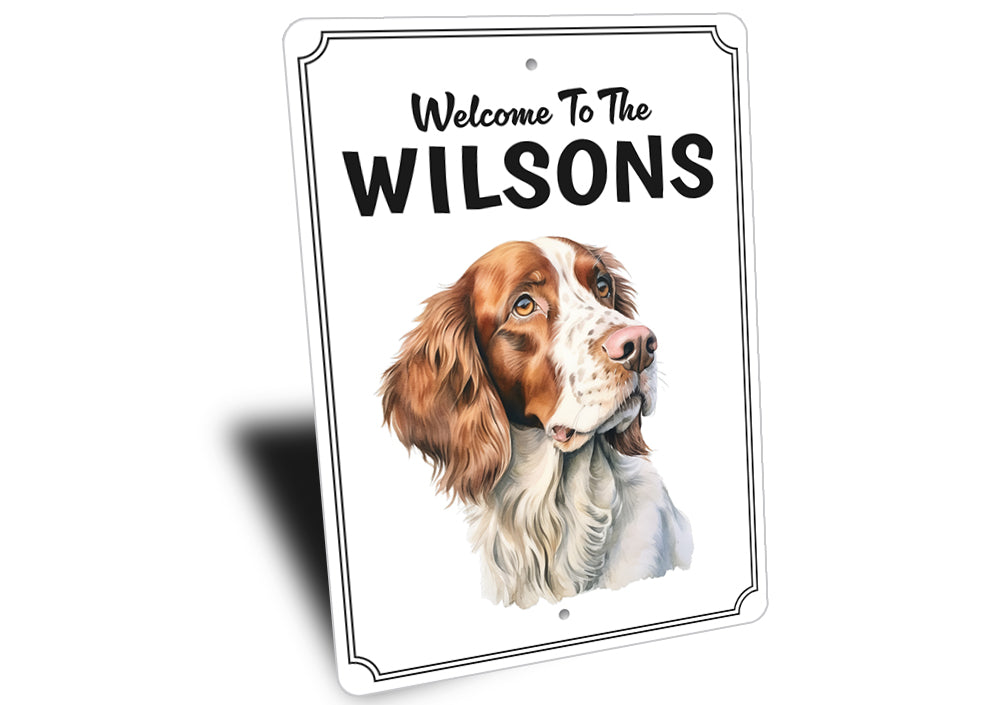 Irish Red And White Setter Welcome To Custom Sign