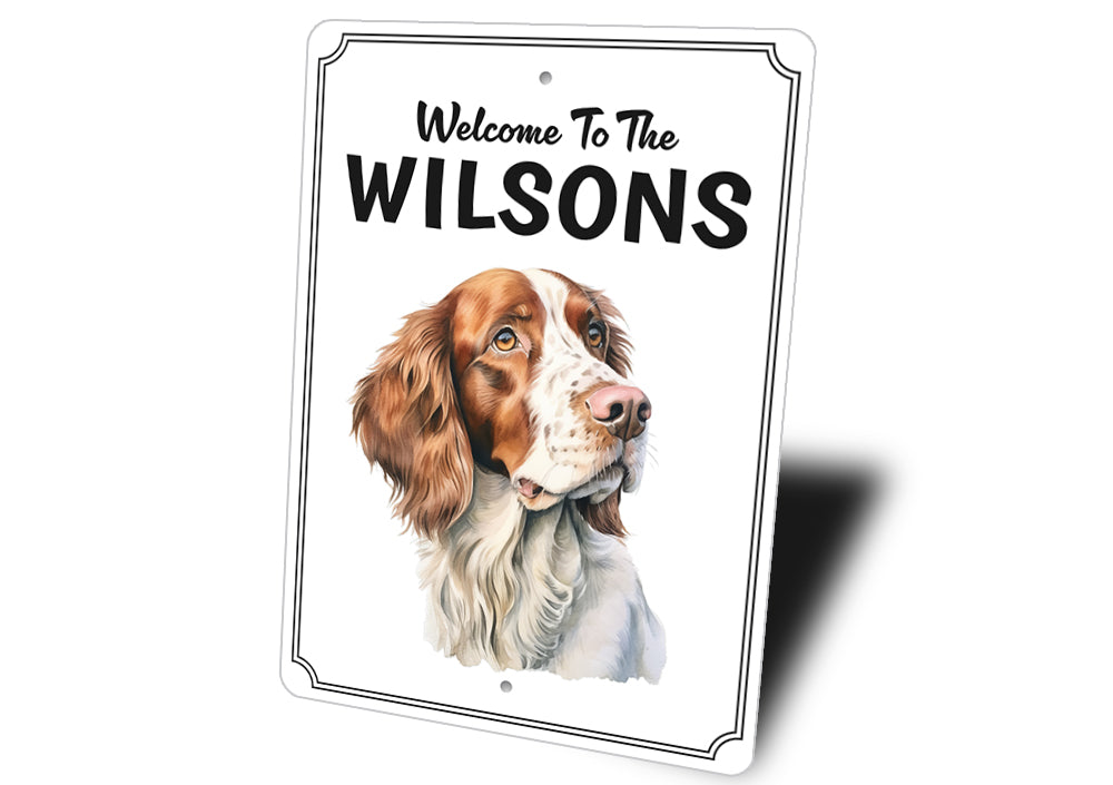 Irish Red And White Setter Welcome To Custom Sign
