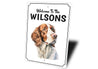 Irish Red And White Setter Welcome To Custom Sign