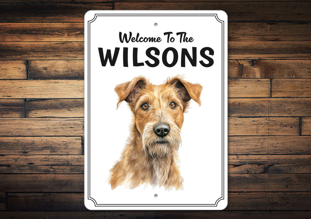 Irish Terrier Welcome To Personalized Sign