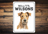 Irish Terrier Welcome To Personalized Sign