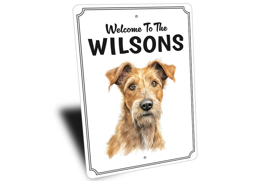 Irish Terrier Welcome To Personalized Sign