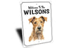 Irish Terrier Welcome To Personalized Sign