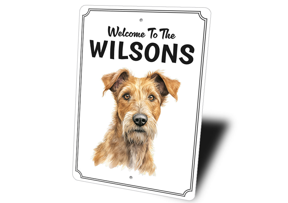 Irish Terrier Welcome To Personalized Sign