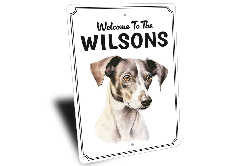 Italian Greyhound Welcome To Personalized Sign