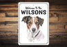 Jack Russell Terrier Welcome To Personalized Sign
