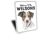 Jack Russell Terrier Welcome To Personalized Sign