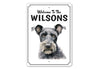 Kerry Blue Terrier Welcome To Personalized Sign