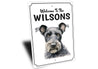 Kerry Blue Terrier Welcome To Personalized Sign