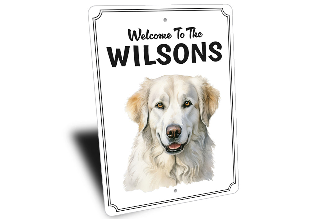 Kuvasz Welcome To Personalized Sign