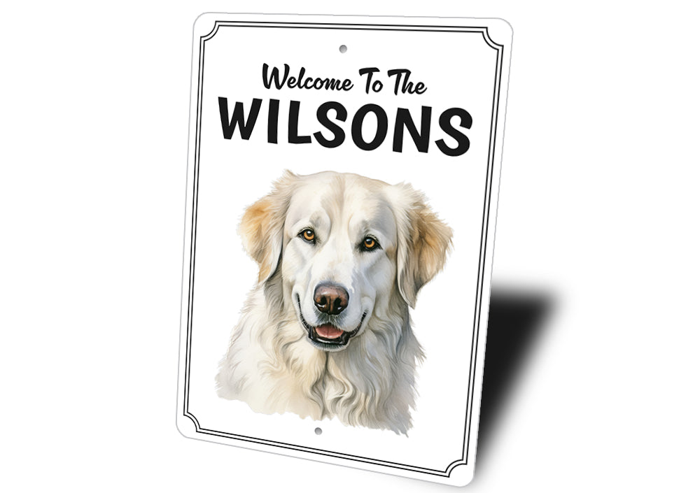 Kuvasz Welcome To Personalized Sign
