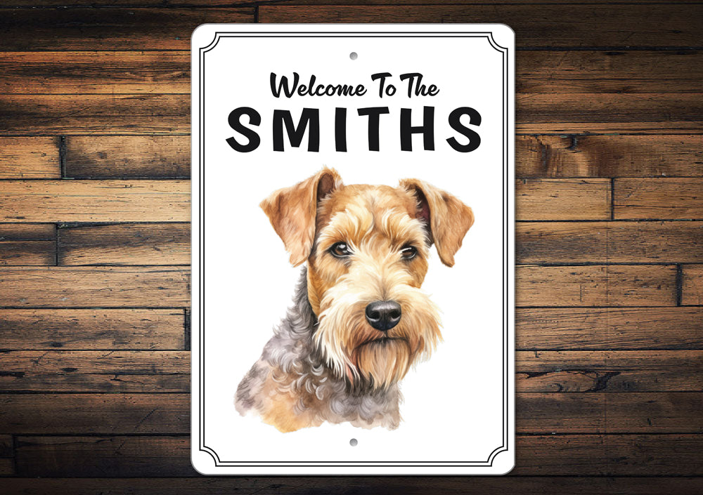 Lakeland Terrier Welcome To Personalized Sign
