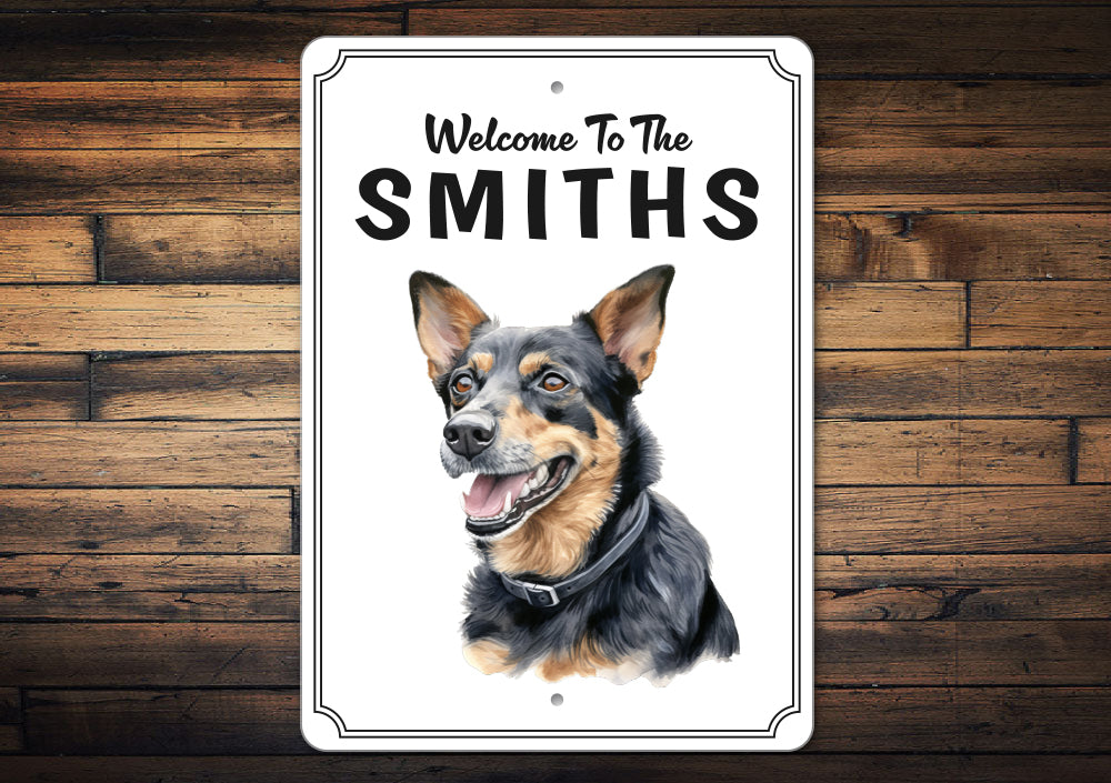 Lancashire Heeler Welcome To Personalized Sign