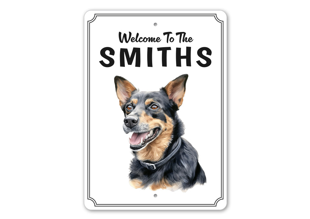 Lancashire Heeler Welcome To Personalized Sign