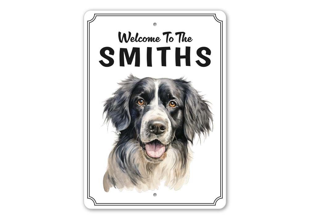 Landseer Welcome To Personalized Sign