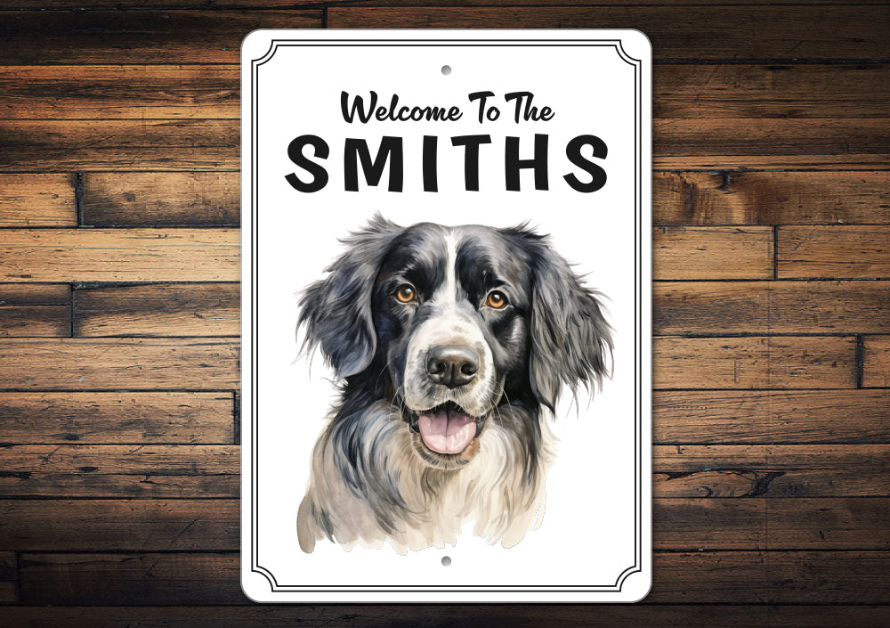 Landseer Welcome To Personalized Sign