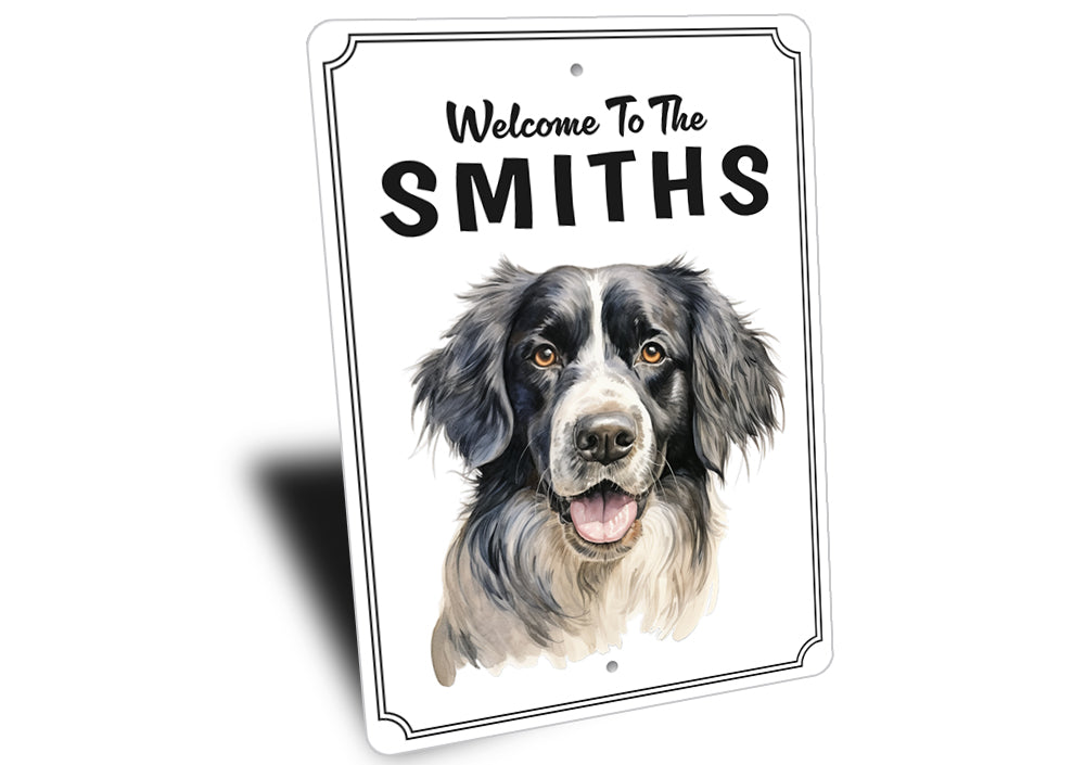 Landseer Welcome To Personalized Sign