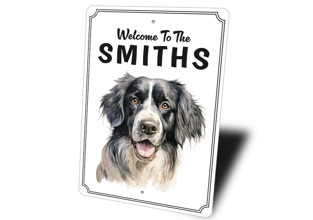 Landseer Welcome To Personalized Sign