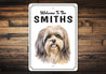 Lhasa Apso Welcome To Personalized Sign