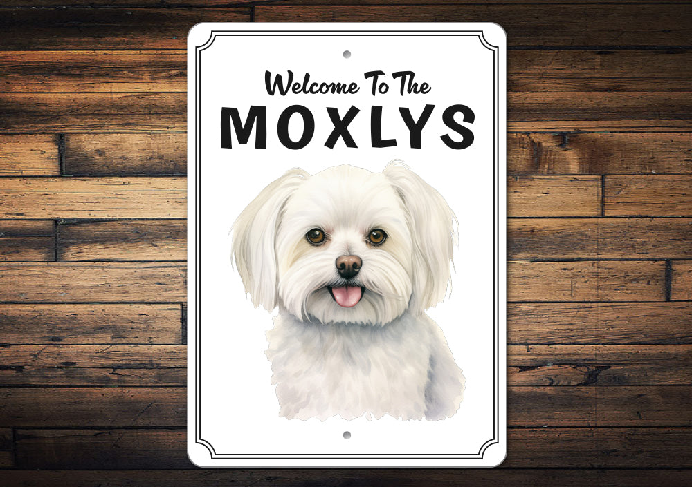 Maltese Welcome To Personalized Sign