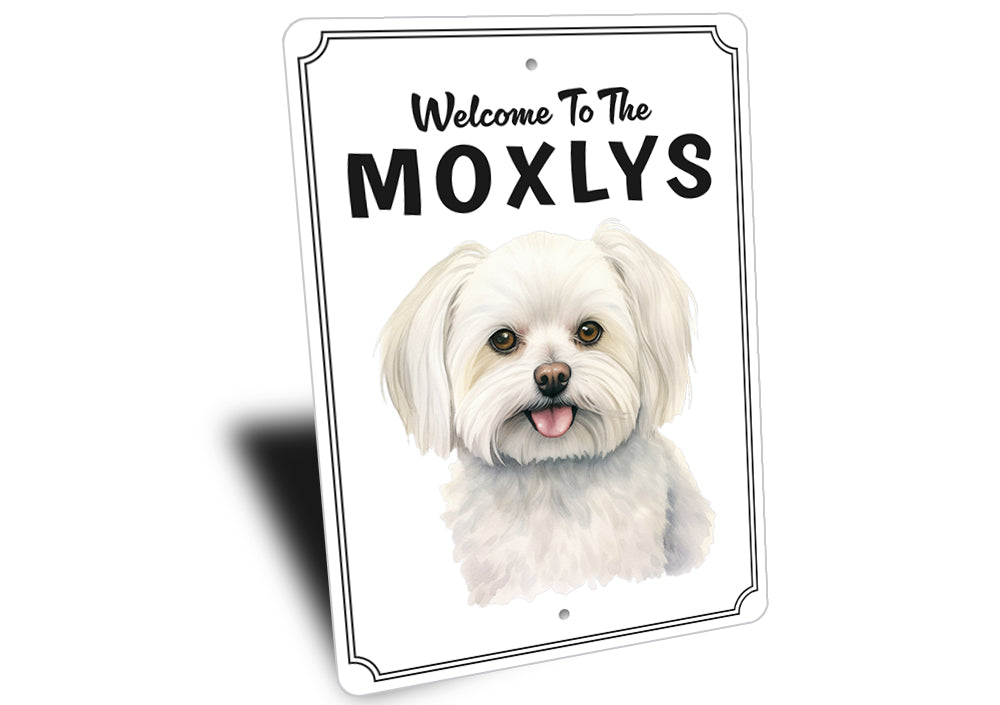 Maltese Welcome To Personalized Sign