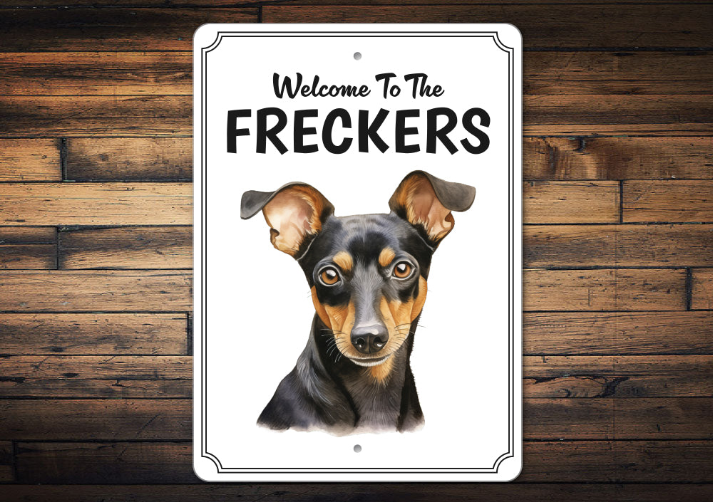 Manchester Terrier Welcome To Personalized Sign