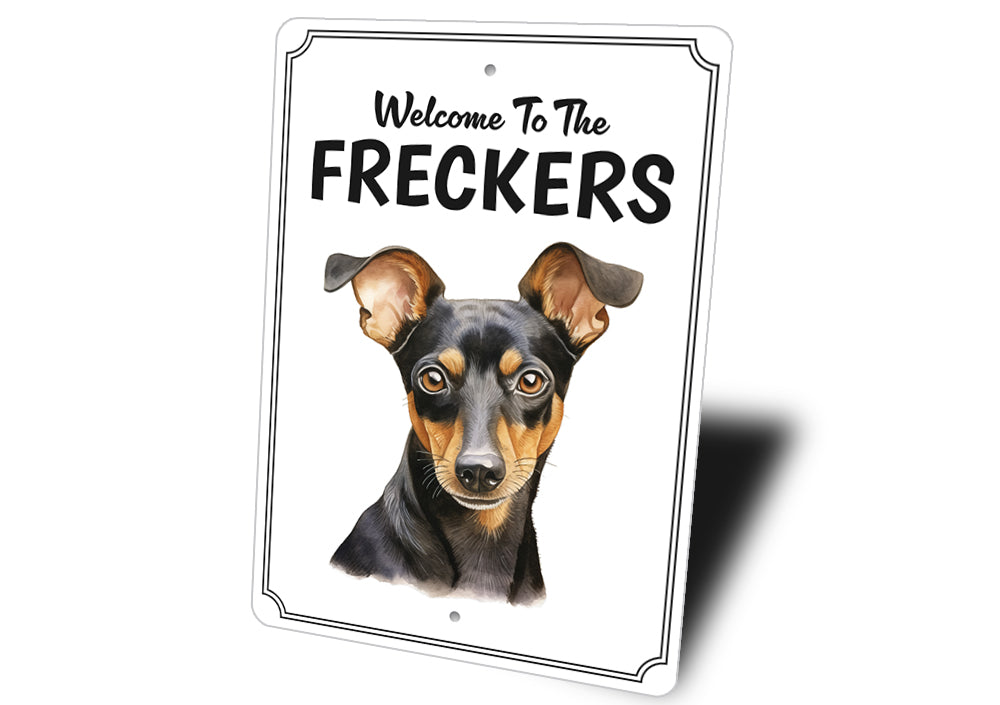 Manchester Terrier Welcome To Personalized Sign