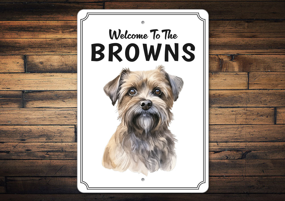 Norfolk Terrier Welcome To Personalized Sign