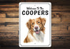 Nova Scotia Duck Tolling Retriever Welcome Sign