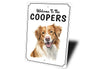 Nova Scotia Duck Tolling Retriever Welcome Sign