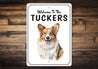 Pembroke Welsh Corgi Welcome To Sign