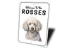 Poodle Welcome To Personalized Sign