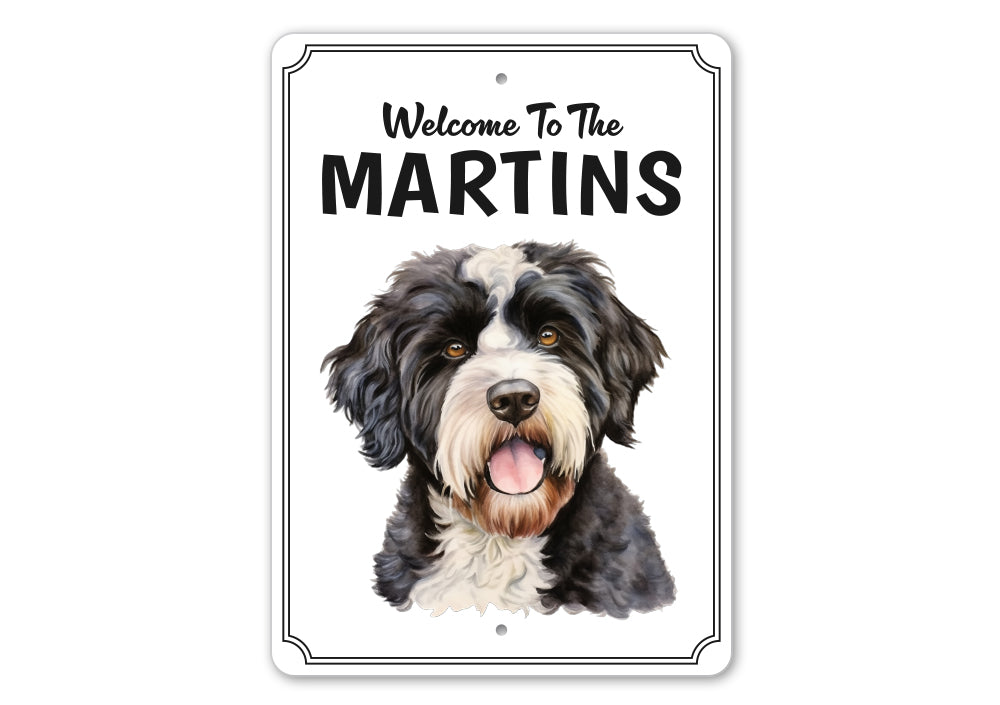 Portuguese Water Dog Welcome To Sign