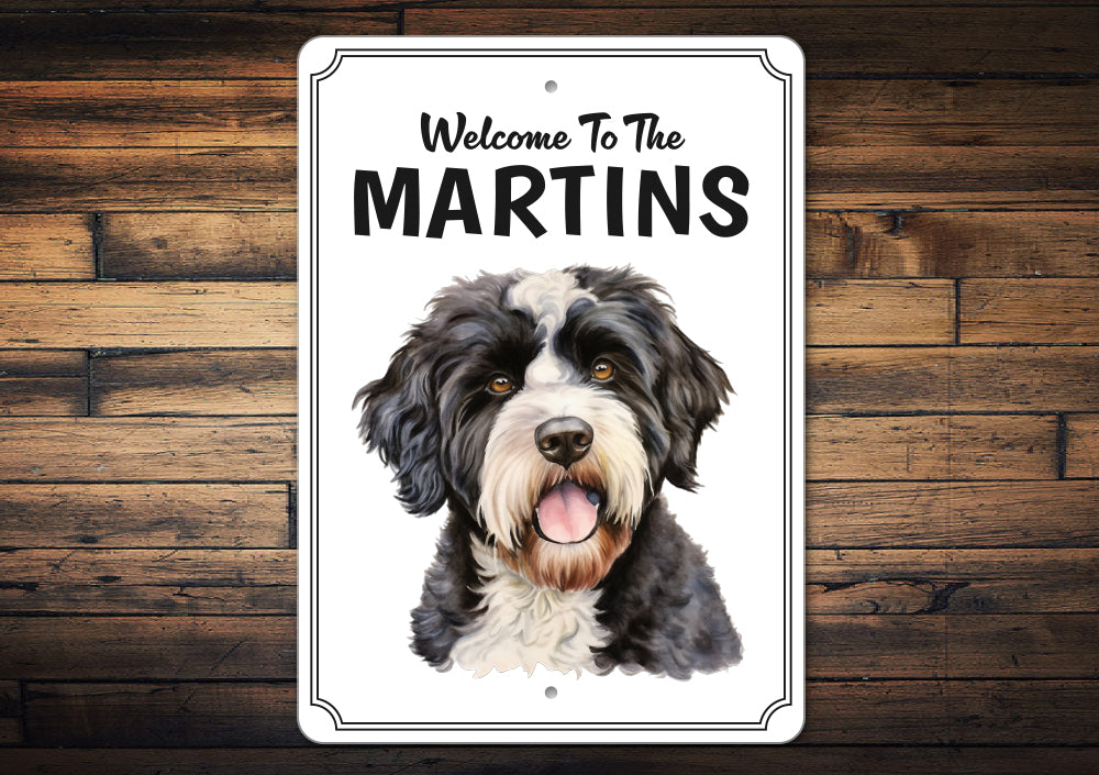 Portuguese Water Dog Welcome To Sign