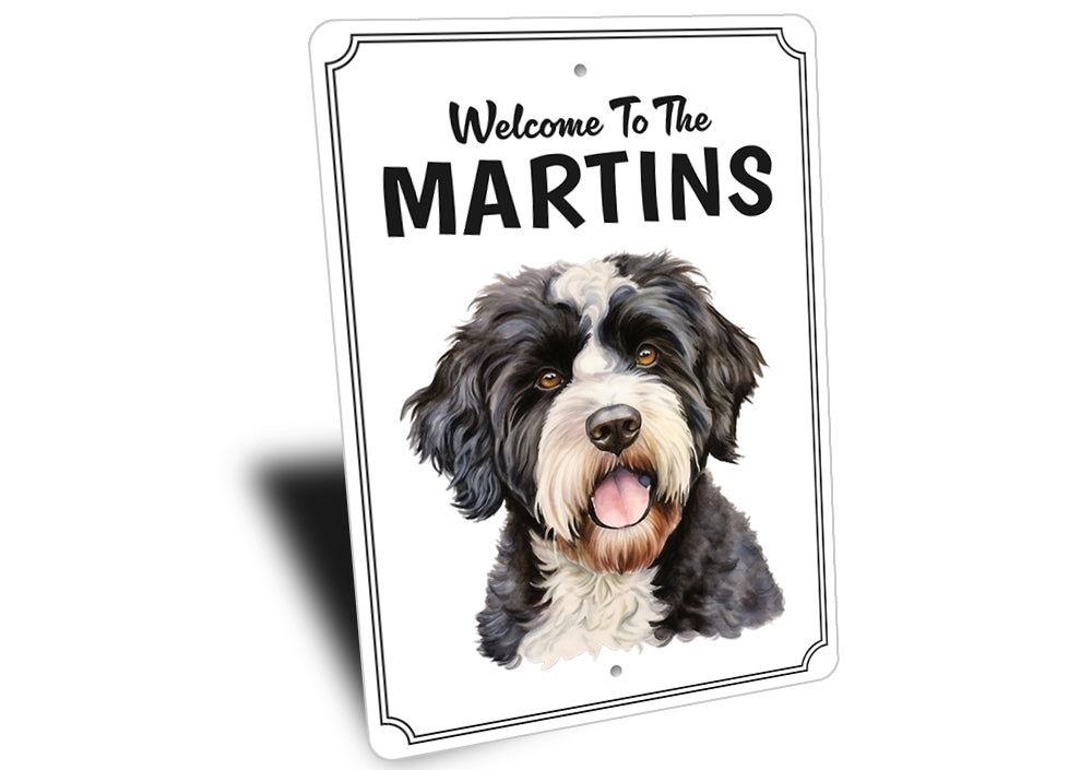 Portuguese Water Dog Welcome To Sign